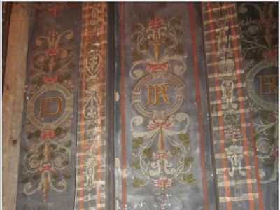 Plafonds peints découverts par hasard