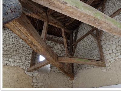 Détail de charpente dans les annexes