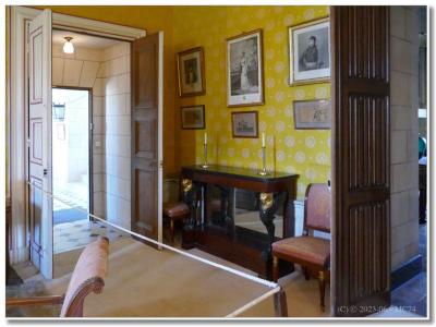 Papier peint dans l'antichambre.