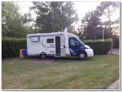 Garé à la Roche Posay.