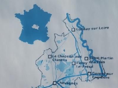 La carte des aires gratuites du pays de Chevagnes